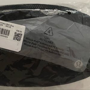 Brand new Lululemon black belt bag. Still in package and never opened
